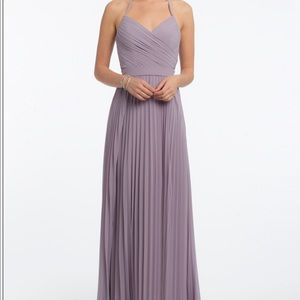 Brand NWT Chiffon Lace Up Back Pleat dress